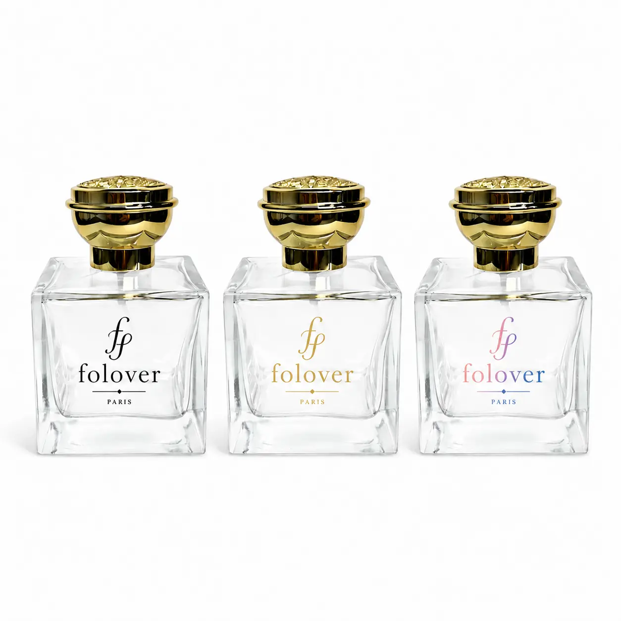 100ml Square Heavy Base Perfume Bottle Logo Customization 100ml square heavy base perfume bottle displaying a custom logo decoration reference on the bottle surface